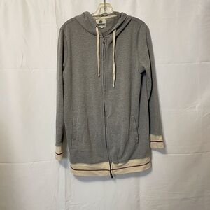 DKR Cottage Collection Zip-Up Hoodie Gray Women’s Medium